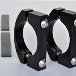 Roll Bar Clamps Large 2.25-2.5 Inch Diameter Black Pair Power Tank