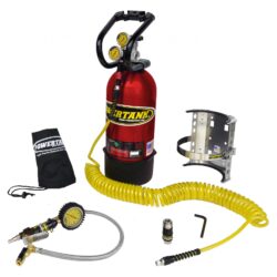 10 Lb CO2 Power Tank System Package B Candy Red Power Tank