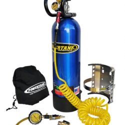 CO2 Tank 15 Lb Power Tank Package B 250 PSI Candy Blue Power Tank
