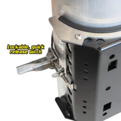 Satin Black 6 LB Propane Tank Bracket - Image 2