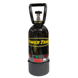 10 lb Power Tank CO2 Bottle Bottle w/ Boot and Handle Gloss Black Power Tank