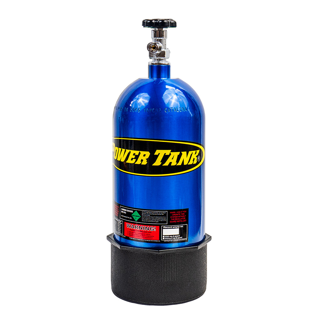 10 lb Power Tank CO2 Bottle w/ Boot Candy Blue Power Tank