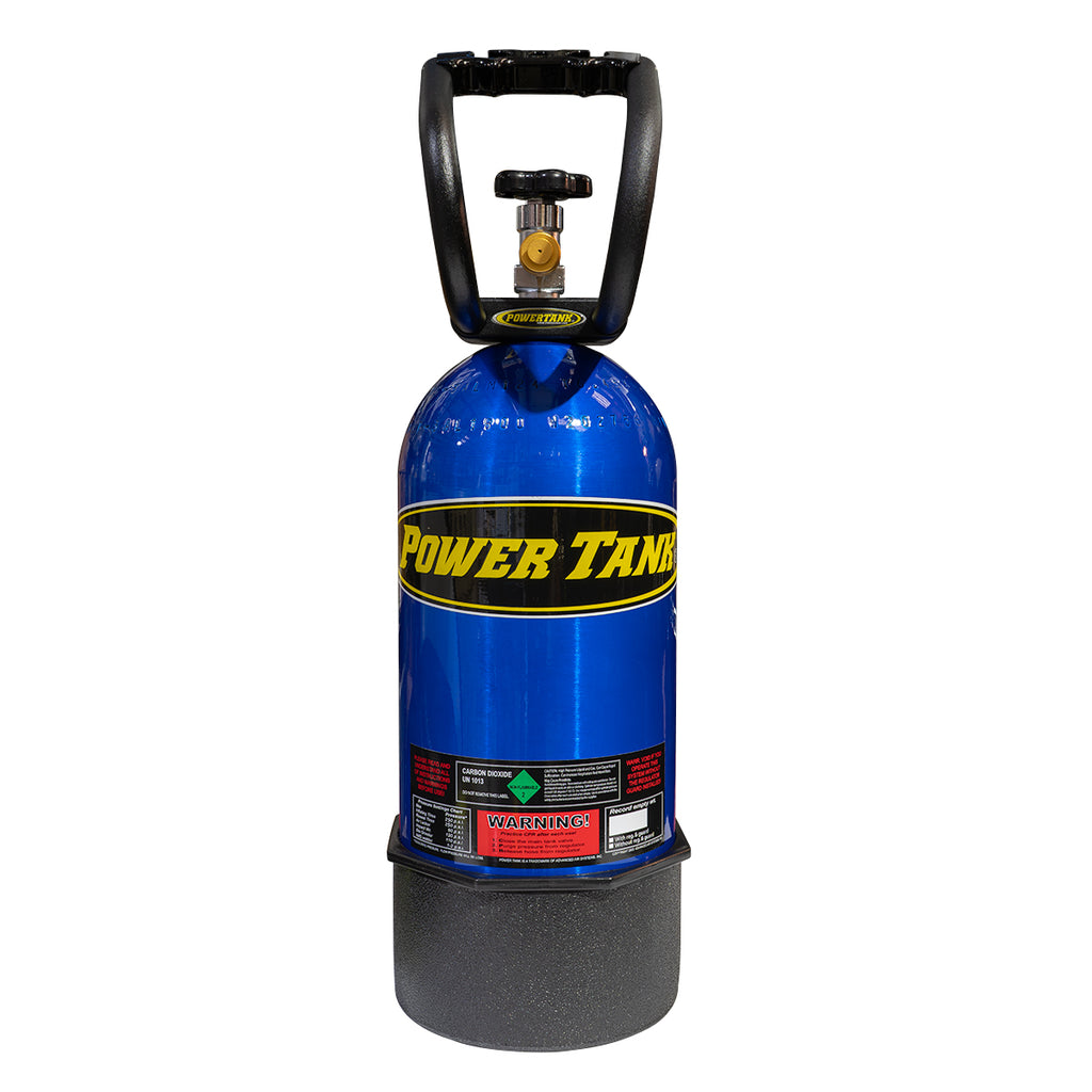 10 lb Power Tank CO2 Bottle w/ Boot and Handle Candy Blue Power Tank