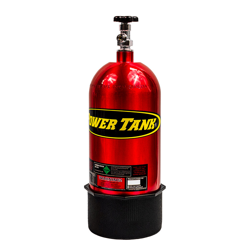 10 lb Power Tank CO2 Bottle w/ Boot Candy Red Power Tank