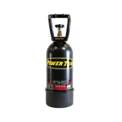 10 lb Power Tank CO2 Bottle w/ Boot and Handle Matte Black Power Tank