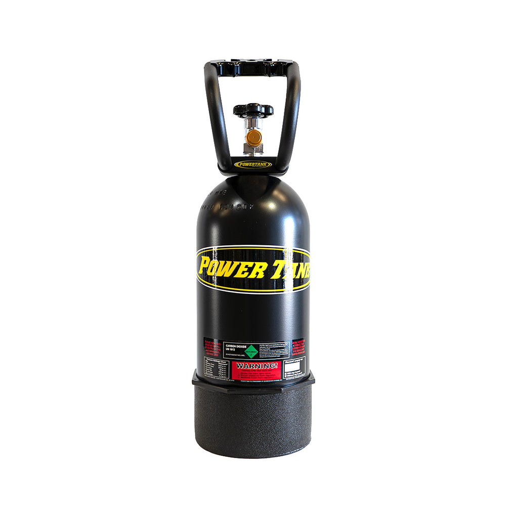 10 lb Power Tank CO2 Bottle w/ Boot and Handle Matte Black Power Tank