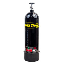 15 lb Power Tank CO2 Bottle w/ Boot Gloss Black Power Tank