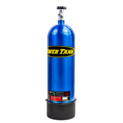 15 lb Power Tank CO2 Bottle w/ Boot Candy Blue Power Tank